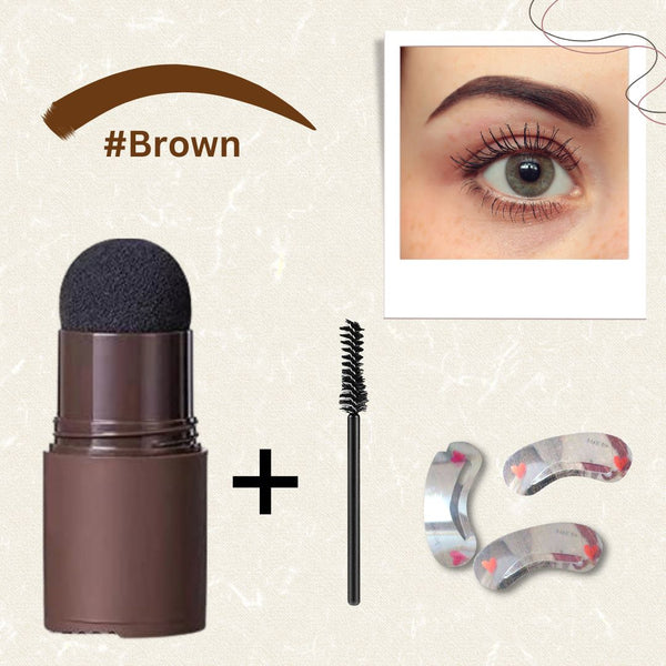 BLACK & BROWN HAIR COLORING SPONGE WITH😍 EYEBROW SHAPER & BRUSH FREE 😍 | 🔥 BUY 1 GET 1 FREE 🔥