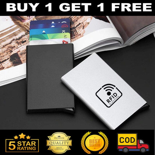 Smart Card Wallet - RFID Blocking Anti-Theft ( Buy 1 Get 1 Free )